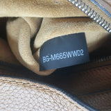 Valentino Rolling Rockstud Guitar Strap Flip-Lock Messenger Bag Brown Leather