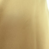 Doen Sicilia Ruffled Lace-Trim Maxi Dress Mustard Matte Satin Size Small