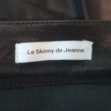 Frame Le Skinny De Jeanne Leather Pants Washed Black Size 28