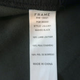 Frame Le Skinny De Jeanne Leather Pants Washed Black Size 28