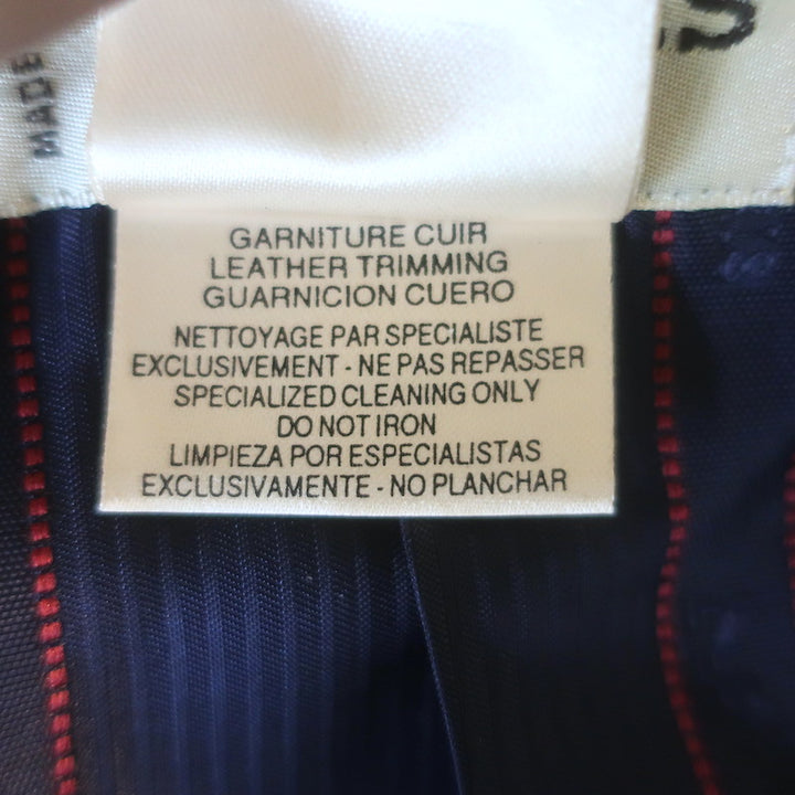 Vintage Hermes Longline Blazer Navy Wool Size 38 Three-Button Jacket