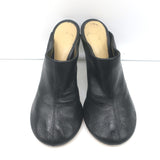 Bottega Veneta Dot Sock Mules Black Leather Size 36