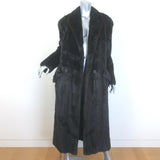 Vintage Ralph Lauren Mink Fur Double Breasted Coat Dark Brown Size 8/10