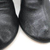 Bottega Veneta Dot Sock Mules Black Leather Size 36