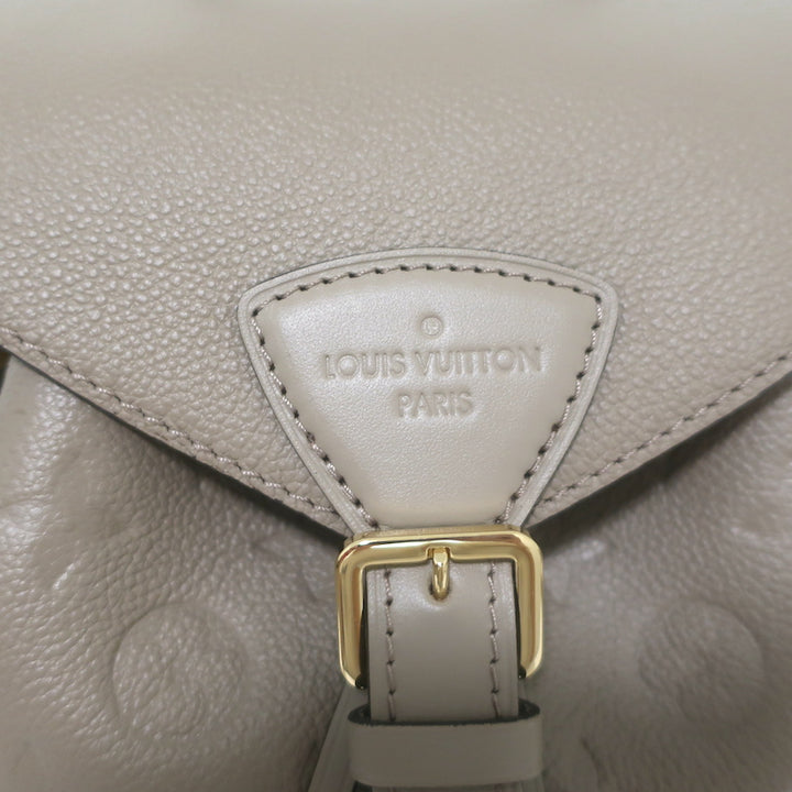 Louis Vuitton Montsouris PM Backpack Taupe Monogram Empreinte Leather NEW