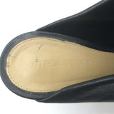 Bottega Veneta Dot Sock Mules Black Leather Size 36