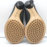 Bottega Veneta Dot Sock Mules Black Leather Size 36