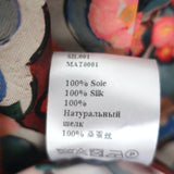 La DoubleJ Long and Sassy Dress Matisse Print Silk Twill Size Medium Tiered Maxi