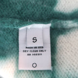 The Elder Statesman Swirl Tie Dye Cashmere Cardigan Green/Cream Size Small