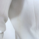 Alice + Olivia Ivan Embellished Cropped Denim Blazer White Size Extra Small