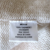 SABLYN Robertson Cashmere Long Cardigan Ivory Size Medium Open-Front Sweater