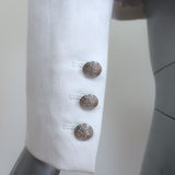 Alice + Olivia Ivan Embellished Cropped Denim Blazer White Size Extra Small