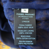 Isabel Marant Etoile Mini Dress Balzan Yellow Printed Silk Georgette Size 42