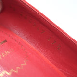 Yves Saint Laurent Tribtoo Platform Pumps Red Suede Size 37.5