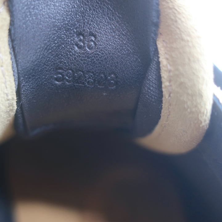 Loewe Flow Runner Sneakers Beige Suede &amp; Black Leather Size 36 NEW