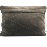 Lanvin Medium Sugar Chain Strap Shoulder Bag Gray Suede