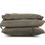 Lanvin Medium Sugar Chain Strap Shoulder Bag Gray Suede