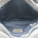 Lanvin Medium Sugar Chain Strap Shoulder Bag Gray Suede