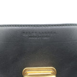 Ralph Lauren Tiffin Medium Shoulder Bag Black Floral-Embroidered Leather