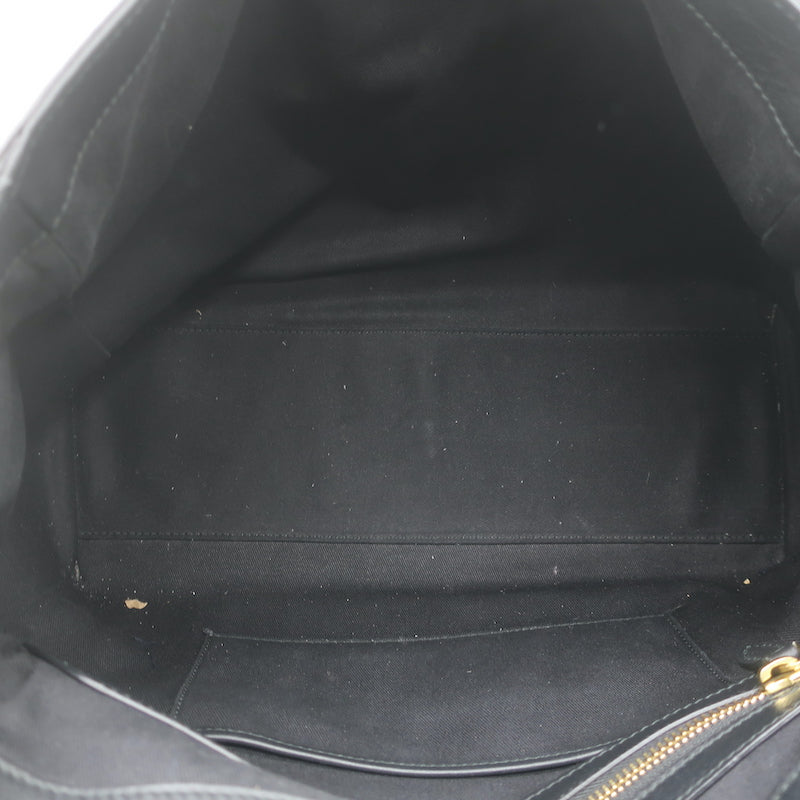 Ralph Lauren Tiffin Medium Shoulder Bag Black Floral-Embroidered Leather