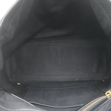 Ralph Lauren Tiffin Medium Shoulder Bag Black Floral-Embroidered Leather