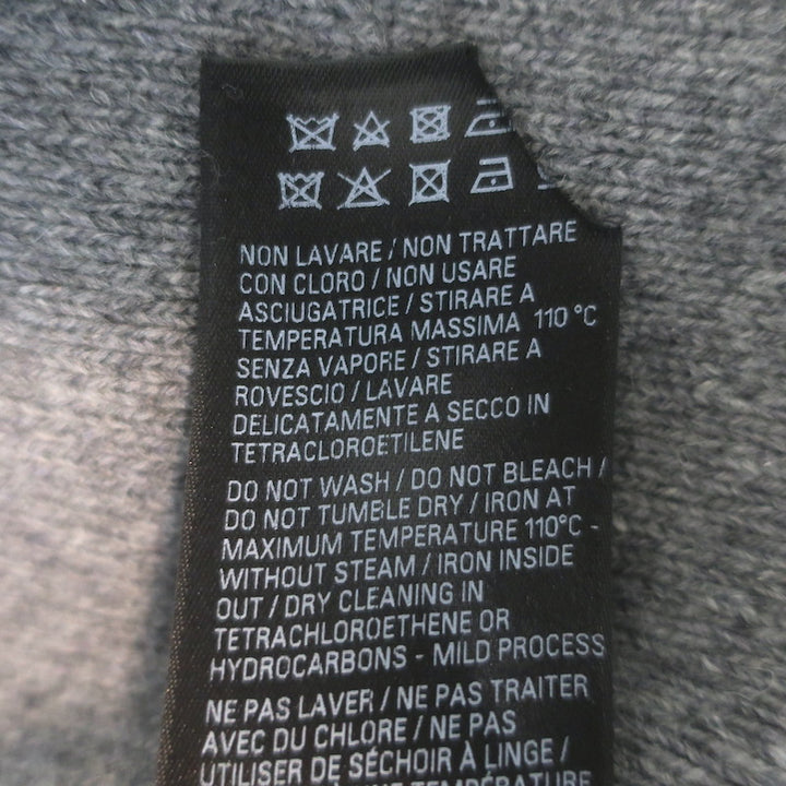 Balenciaga Allover Logo Beanie Gray Cashmere-Wool One Size NEW