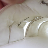 Vince Palmetta Woven Slide Sandals White Leather Size 8