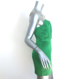 Retrofete Easton Chain Strap Mini Dress Green Satin Size Small NEW