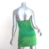 Retrofete Easton Chain Strap Mini Dress Green Satin Size Small NEW