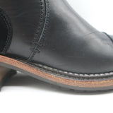 Chanel Short Motorcycle Boots Black Leather & Suede Size 37