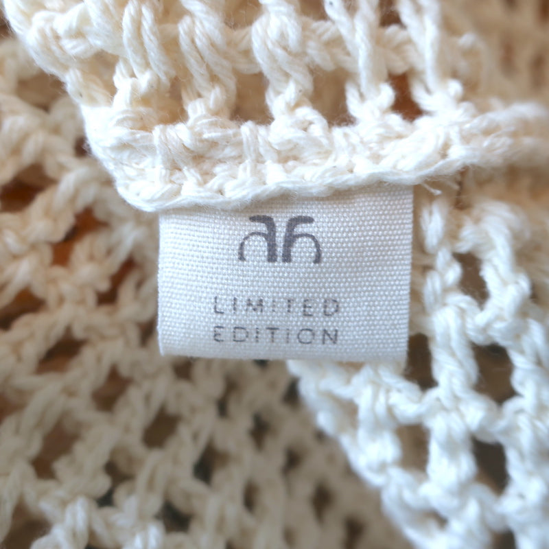 All That Remains Limited Edition James Crocheted Shirt Cream/Yellow Size 8