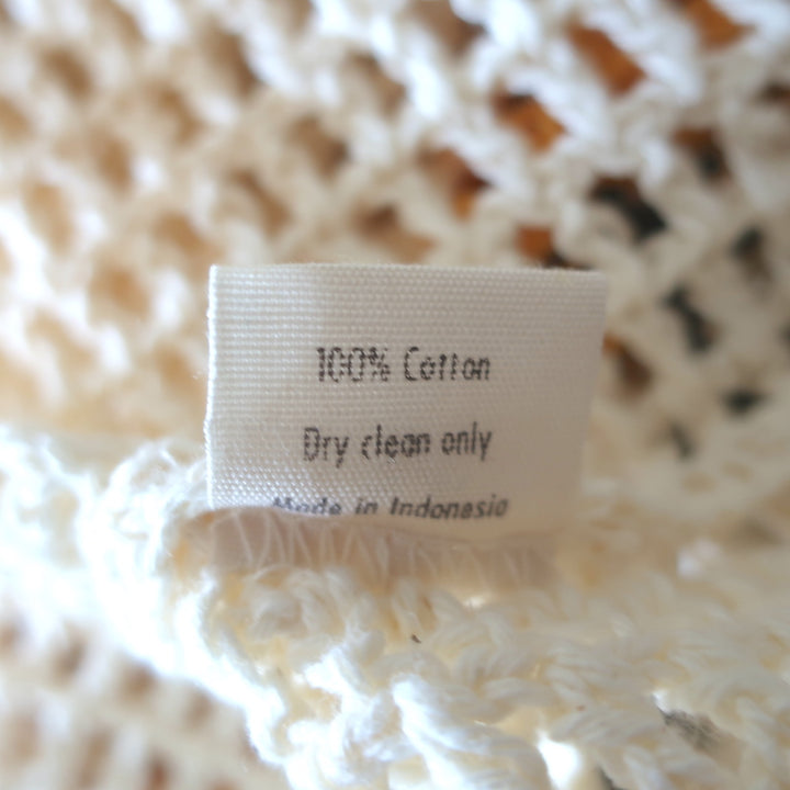 All That Remains Limited Edition James Crocheted Shirt Cream/Yellow Size 8