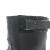Chanel Short Motorcycle Boots Black Leather & Suede Size 37