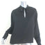 Maje Loiso Tie-Neck Blouse Black Satin Crepe Size 1 Long Sleeve Top