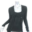 Gabriela Hearst Tank Top & Cardigan Sweater Set Black Pointelle Knit Size Small