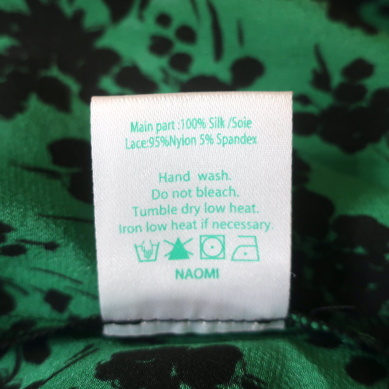 RIXO Midi Slip Dress Naomi Mixed Floral Print Silk Size Small