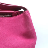 Tod's Joy Small Flap Hobo Raspberry Suede & Leather Shoulder Bag