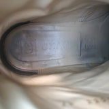 Chanel Short Motorcycle Boots Black Leather & Suede Size 37