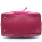 Tod's Joy Small Flap Hobo Raspberry Suede & Leather Shoulder Bag