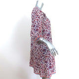 Natalie Martin Stevie Mini Dress White/Multi Floral Print Rayon Size Small