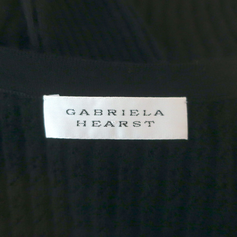 Gabriela Hearst Tank Top &amp; Cardigan Sweater Set Black Pointelle Knit Size Small