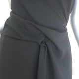 The Row Bima Gathered Strapless Maxi Dress Black Wool-Blend Size 2