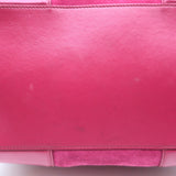 Tod's Joy Small Flap Hobo Raspberry Suede & Leather Shoulder Bag