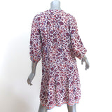 Natalie Martin Stevie Mini Dress White/Multi Floral Print Rayon Size Small