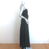 The Row Bima Gathered Strapless Maxi Dress Black Wool-Blend Size 2