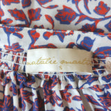 Natalie Martin Stevie Mini Dress White/Multi Floral Print Rayon Size Small