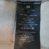 Yves Salomon Curly Lamb Shearling Belted Coat Gray Size 36