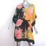 Trina Turk Love Caftan Floral Print Chiffon Size Small Tie-Waist Mini Dress NEW