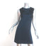 Vanessa Bruno Sleeveless Mini Dress Navy/Black Lace-Inset Satin Size 34