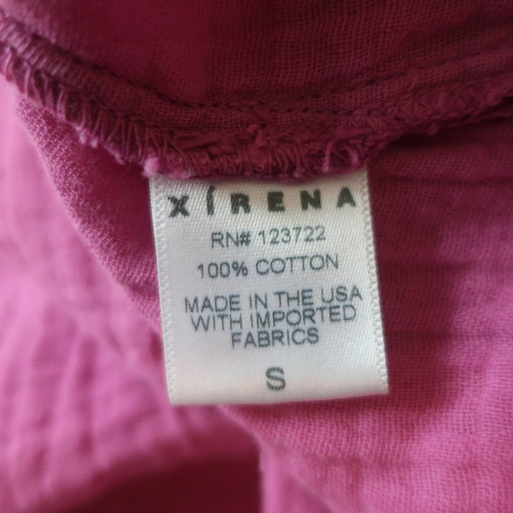 Xirena Leyla Ruffle Strap Maxi Dress Pink Cotton Gauze Size Small